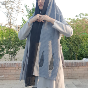 شال طوسی مشکی