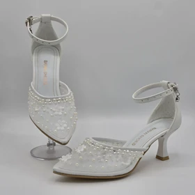 کفش عروس زنانه کد 19