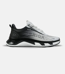 کفش کتانی ورزشی مشکی سفید Warrior Sneakers مدل 7851