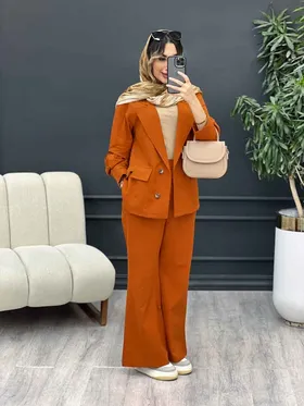 ست مانتو و شلوار دو دکمه پروا