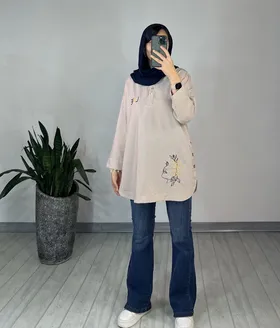 مانتو جلو بسته سپیدار