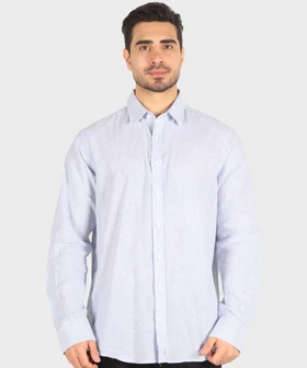 پیراهن مردانه لینن راه راه برند تیپ 5509