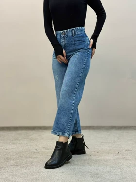 شلوار جین واید قد 90 ابی 6093