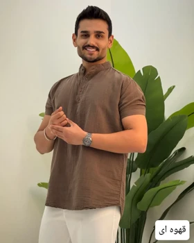 پیراهن ساده مردانه دبل فیس_کد4305