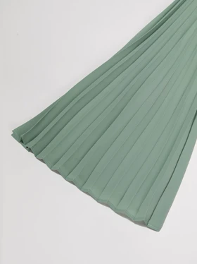 بلوز زنانه کرپ حریر آستین کلوش پلیسه 40103