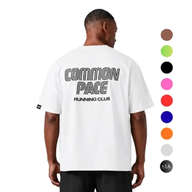 تیشرت مردانه زنانه اورسایز نخی 1991 Common Pace مدل TS19116