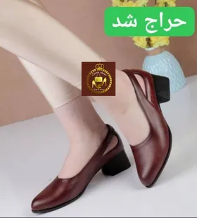 کفش اداری کارمندی و مجلسی طبی زنانه پاشنه‌دار مدل باران
