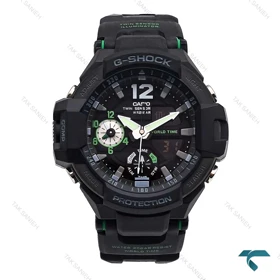 ساعت مچی مردانه کاسیو جیشاک GA-1100 مشکی سبز Gshock-6562-G