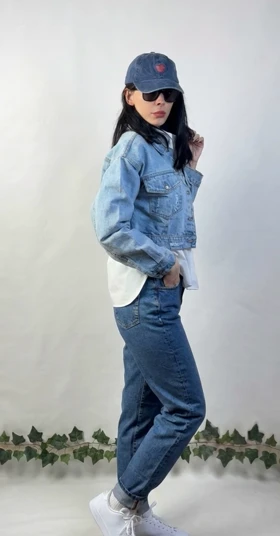 کت جین آبی استرادیواریوس