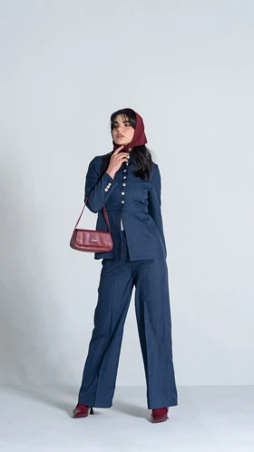 ست کت شلوار Night blue دوحالته