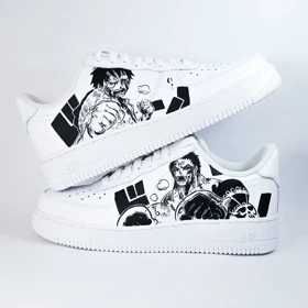 کفش اسپرت ONE PIECE کاستوم کتانی انیمه وان پیس ایرفورس نایک nike air force کد 83979