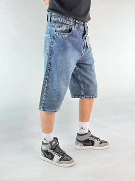 شلوارک جین مردانه آبی 167