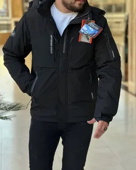 کاپشن کلاه‌دار ضد آب گورتکس