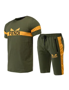 ست تیشرت و شلوارک مردانه Fendi