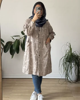 مانتو قواره دار بلند کسمه