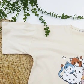 تیشرت باکسی زنانه CAT
