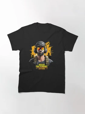 تیشرت بازی Pubg تیشرت پابجی طرح PUBG Player- Gamer over پابجی