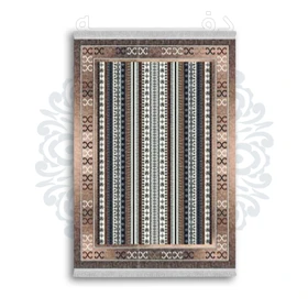 *جدید* فرشینه از جنس پارچه شانل مخمل ترک طرح فانتزی برند دفه کد 1766