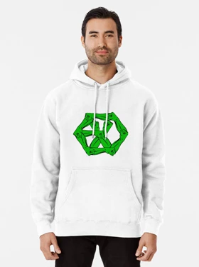 هودی EXO | هودی اکسو طرح POWER LOGO GREEN کد 224063