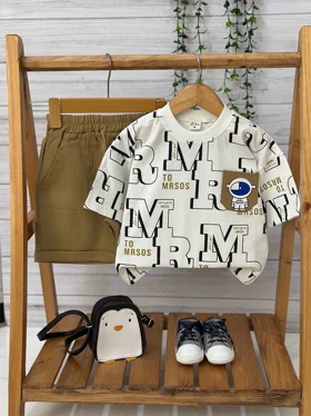 تیشرت شلوارک بچگانه طرح فضایی