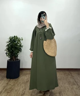 مانتو عبایی بلند رایلی 8 با کد 3488