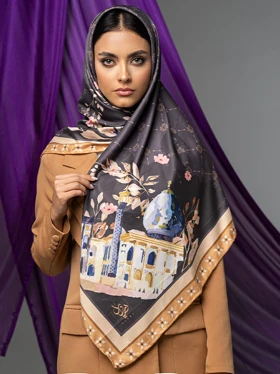 روسری ابریشم مسجد شاهچراغ شیراز