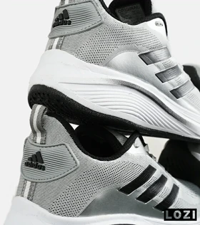 کفش کتانی مردانه و زنانه طوسی مشکی ADIDAS BONCE