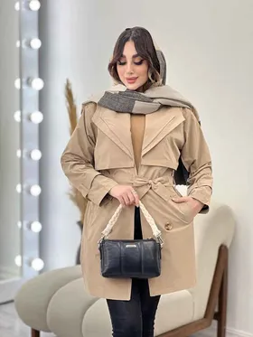 بارانی یقه دوبل باران
