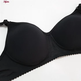 سوتین زنانه گلستان مدل بدون فنر کاپ اسفنجی مشکی کد 4974