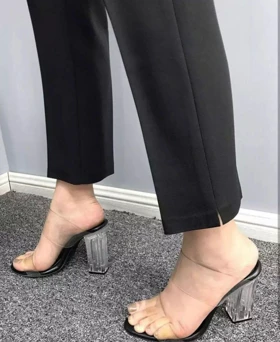 شلوار راسته کرپ گاباردین کد 30106