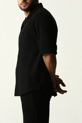 پیراهن آستین کوتاه یقه انگلیسی مردانه