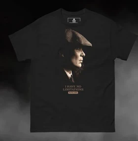 تیشرت کلاسیک پیکی بلایندرز | تیشرت peaky blinders طرح I Have No Limitations کد 111499