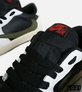 کفش کتانی مردانه کرم مشکی سفید زیتونی NIKE travis scott