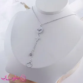 گردنبند دخترانه طرح گل آویزدار