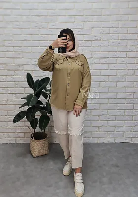 مانتو کتان اسپرت