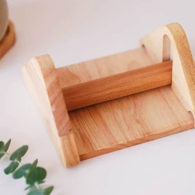 جا دستمالی رولی چوبی