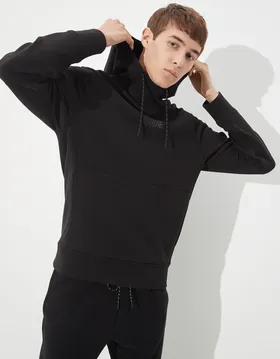 هودی مردانه امریکن ایگل مشکی - American Eagle Active 24/7 Hoodie Black