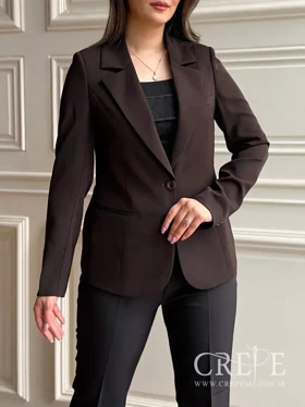 کت یقه انگلیسی تک دکمه