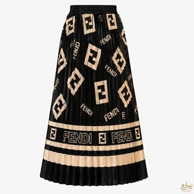 دامن ساتن طرح Fendi