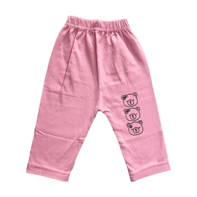 ست تیشرت آستین کوتاه و شلوار دخترانه مدل PJ1051 رنگ صورتی