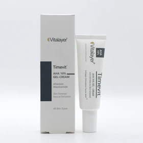 کرم ژل لایه بردار تایم ویت ویتالیر AHA 10 درصد 30 میل