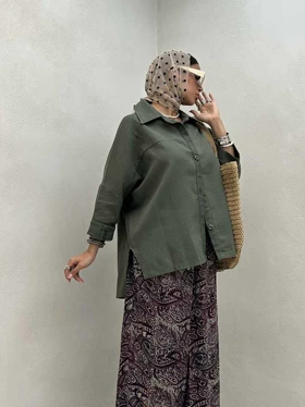 شومیز آستین 2 دکمه