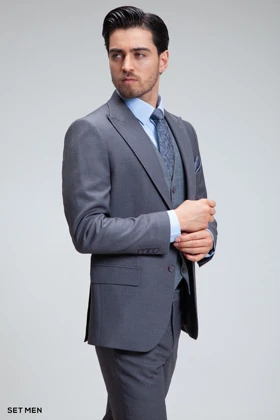 کت و شلوار مردانه سه تکه ژیله دورو