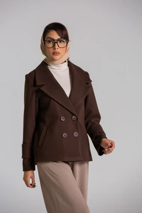 پالتو کت فوتر کراپ 4 دکمه