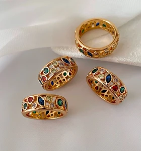 انگشتر مولتی کالر ژوپینگ