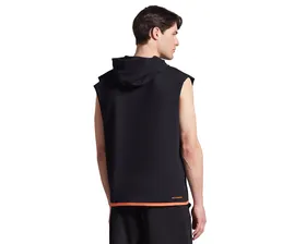 سویشرت بدون آستین روزانه M Lw Fleece Two Yarn Mesh Detailed Sleeveless Hoodie Sweatsh PC_S231029-001
