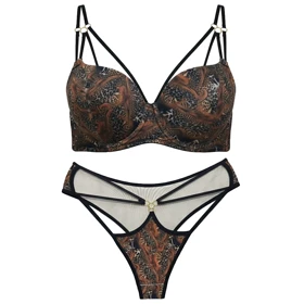 ست شورت و سوتین زنانه ماییلدا مدل فنردار هارنس دار کد 5469-2037