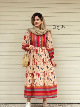 مانتو پیراهنی دکمه دار غزال