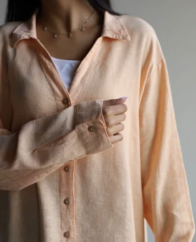 شومیز لینن tghv_peach