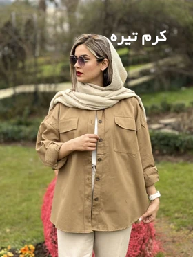 مانتو کتان بغل دکمه